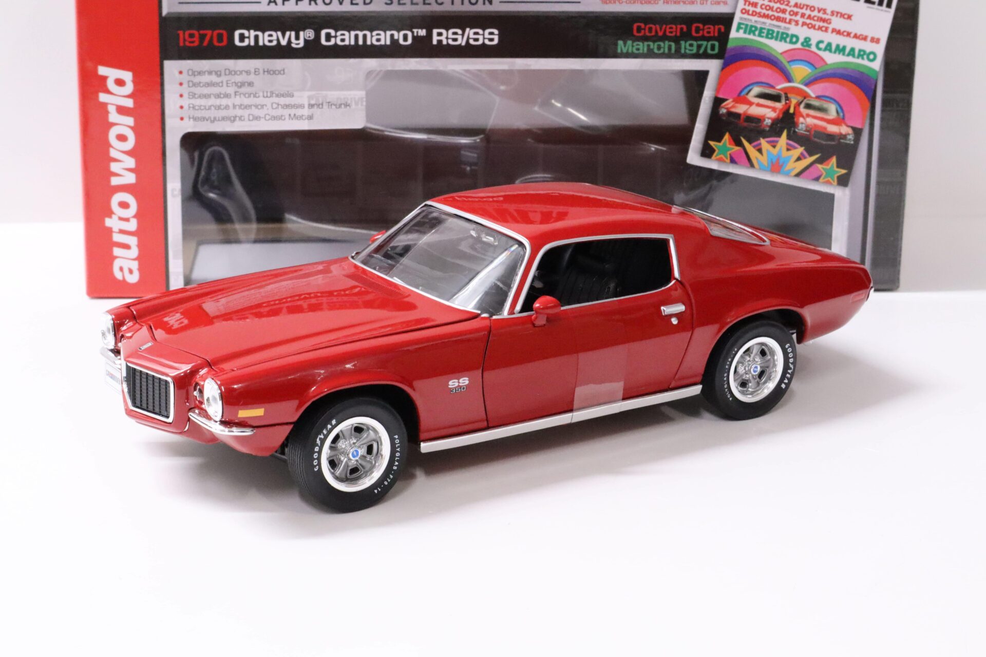 ID 60516 orig 1.jpg 1:18 Auto World 1970 Chevrolet Camaro RS/SS Coupe red CAR and DRIVER