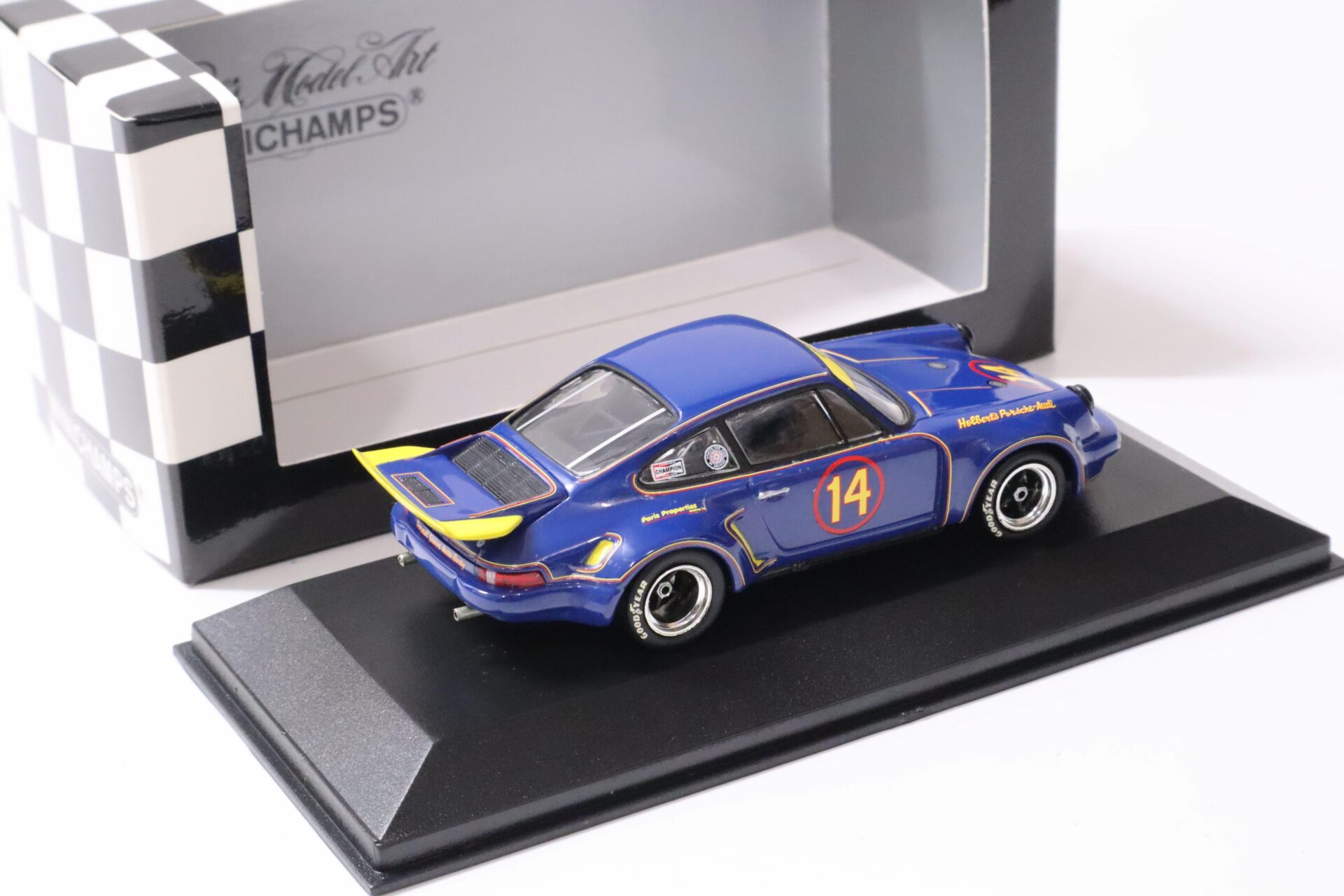 1:43 Minichamps Porsche 911 Carrera RSR 3.0 Trans-Am Champ 1974 #14 Holbert Sunoco