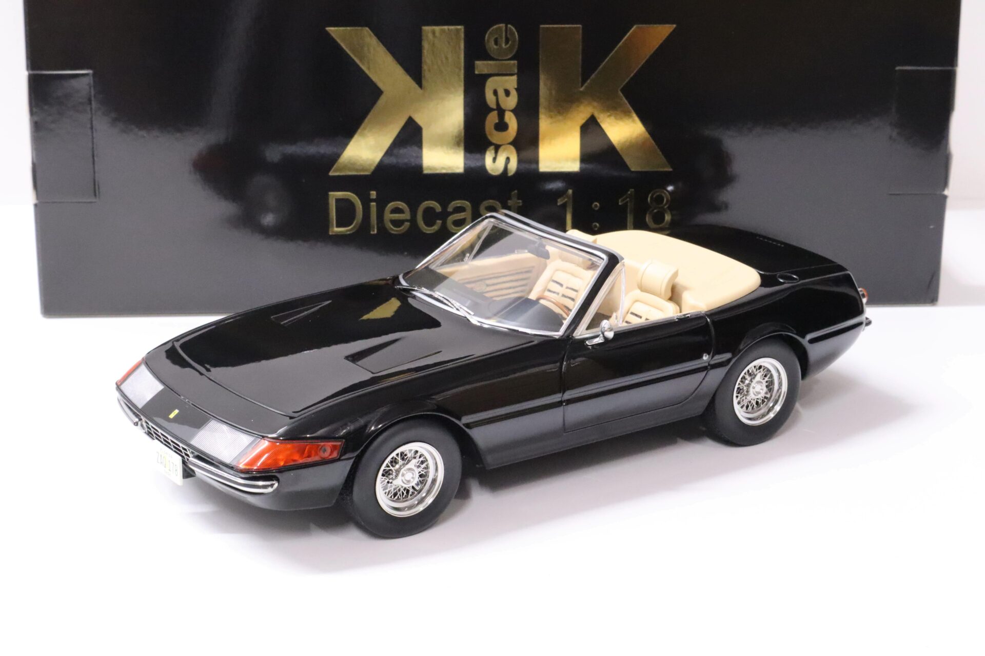 ID 61179 orig 1.jpg 1:18 KK-Scale Ferrari 365 GTB/4 Daytona Cabriolet 1.Serie 1969 *MIAMI VICE* black