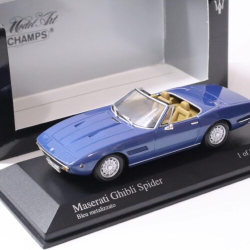 1:43 Minichamps Maserati Ghibli Spider 1969 Bleu metalizzato blue