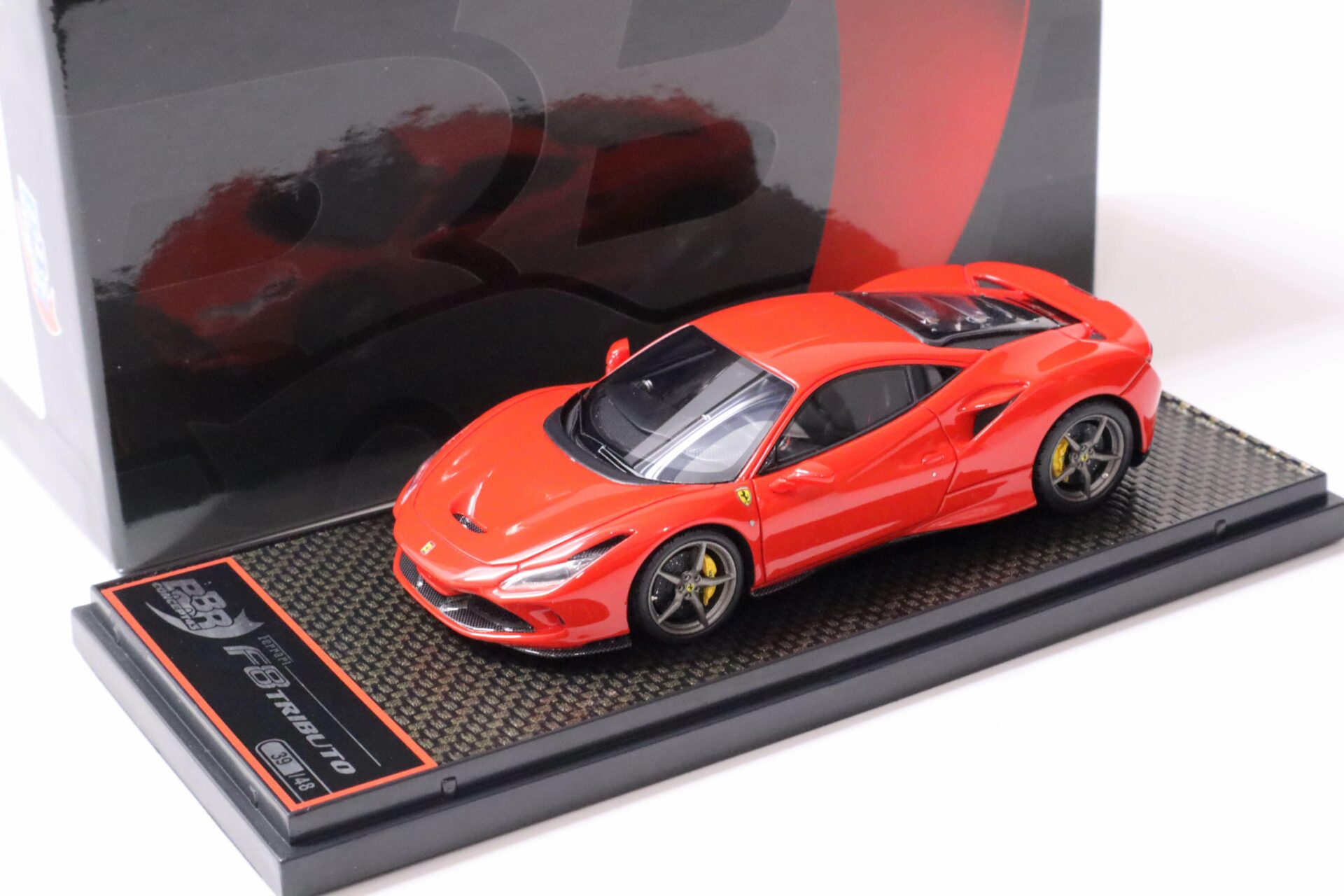 1:43 BBR Ferrari F8 Tributo Coupe Rosso Scuderia/ yellow