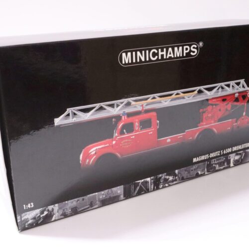 1:43 Minichamps Magirus- Deutz S 6500 turntable ladder DL30 fire department Zagreb 1956 - Image 3