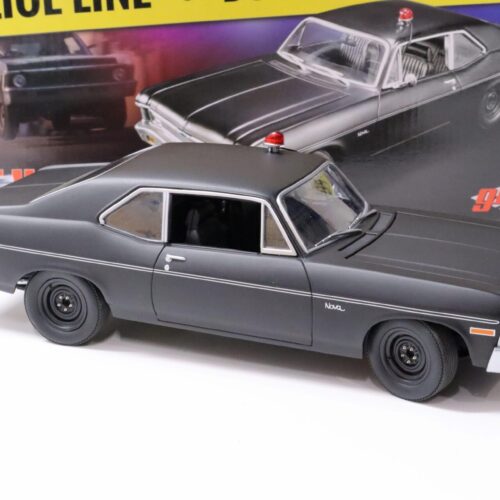 1:18 GMP 1971 Chevrolet Nova Coupe HUNTER TV Series matt black - Image 2