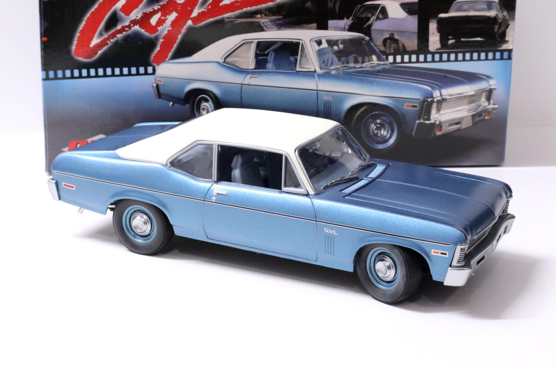 1:18 GMP 1970 Chevrolet Nova BEVERLY HILLS COP blue/ white roof