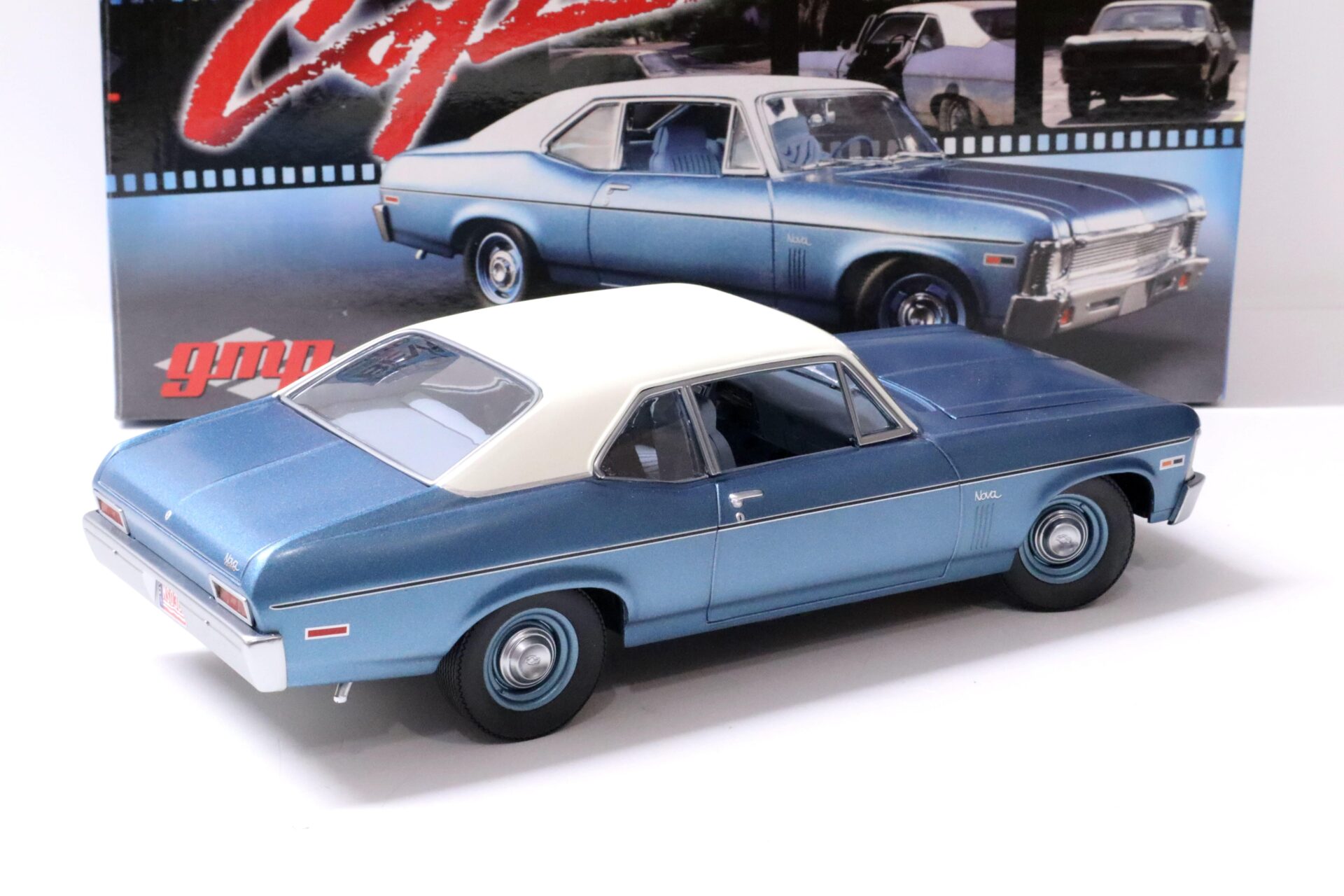 1:18 GMP 1970 Chevrolet Nova BEVERLY HILLS COP blue/ white roof