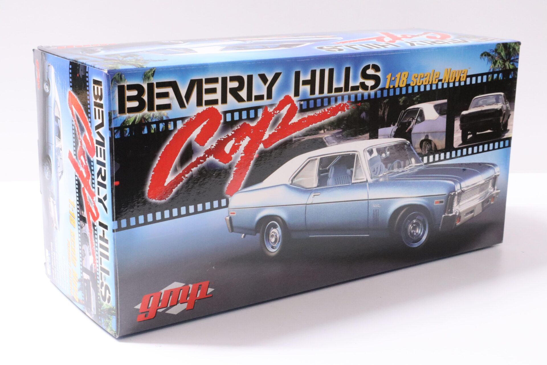 1:18 GMP 1970 Chevrolet Nova BEVERLY HILLS COP blue/ white roof