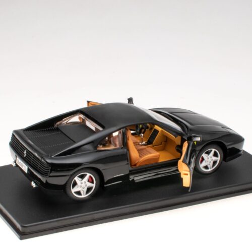 1:24 Hachette Bburago Ferrari Collection Ferrari 348 TB black 1989 with display
