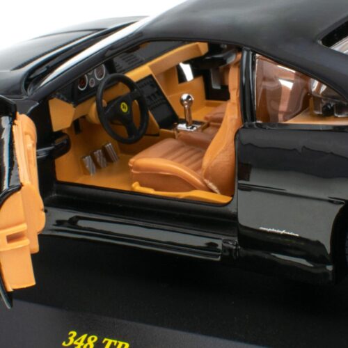 1:24 Hachette Bburago Ferrari Collection Ferrari 348 TB black 1989 with display