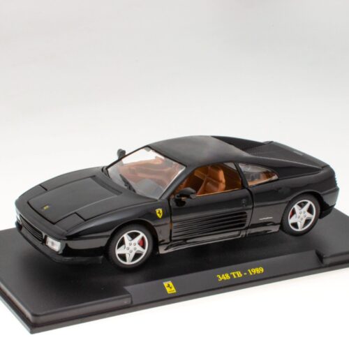 1:24 Hachette Bburago Ferrari Collection Ferrari 348 TB black 1989 with display