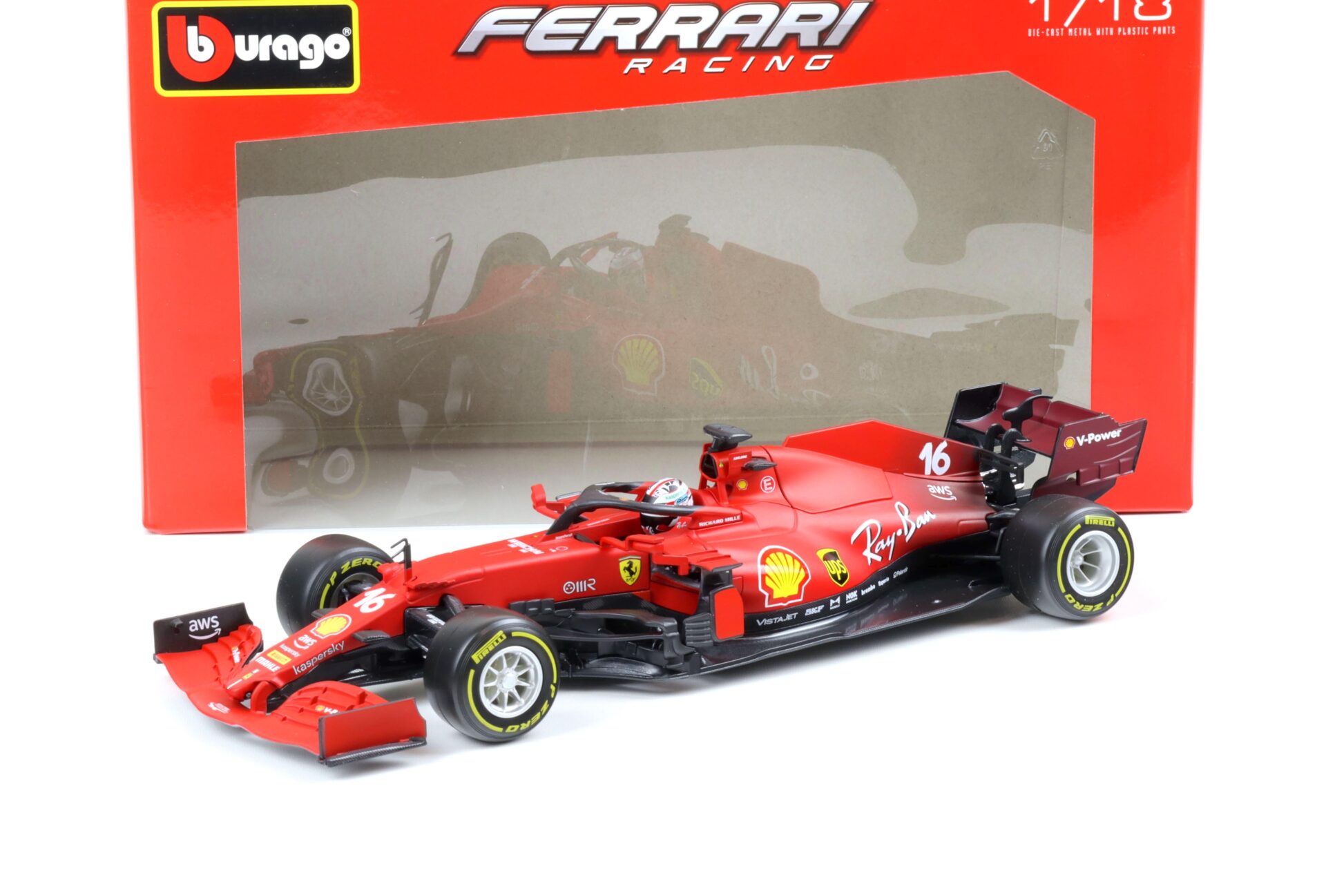 ID 63798 orig.jpg 1:18 Bburago Racing F1 Ferrari SF21 C.Leclerc 2021 red #16