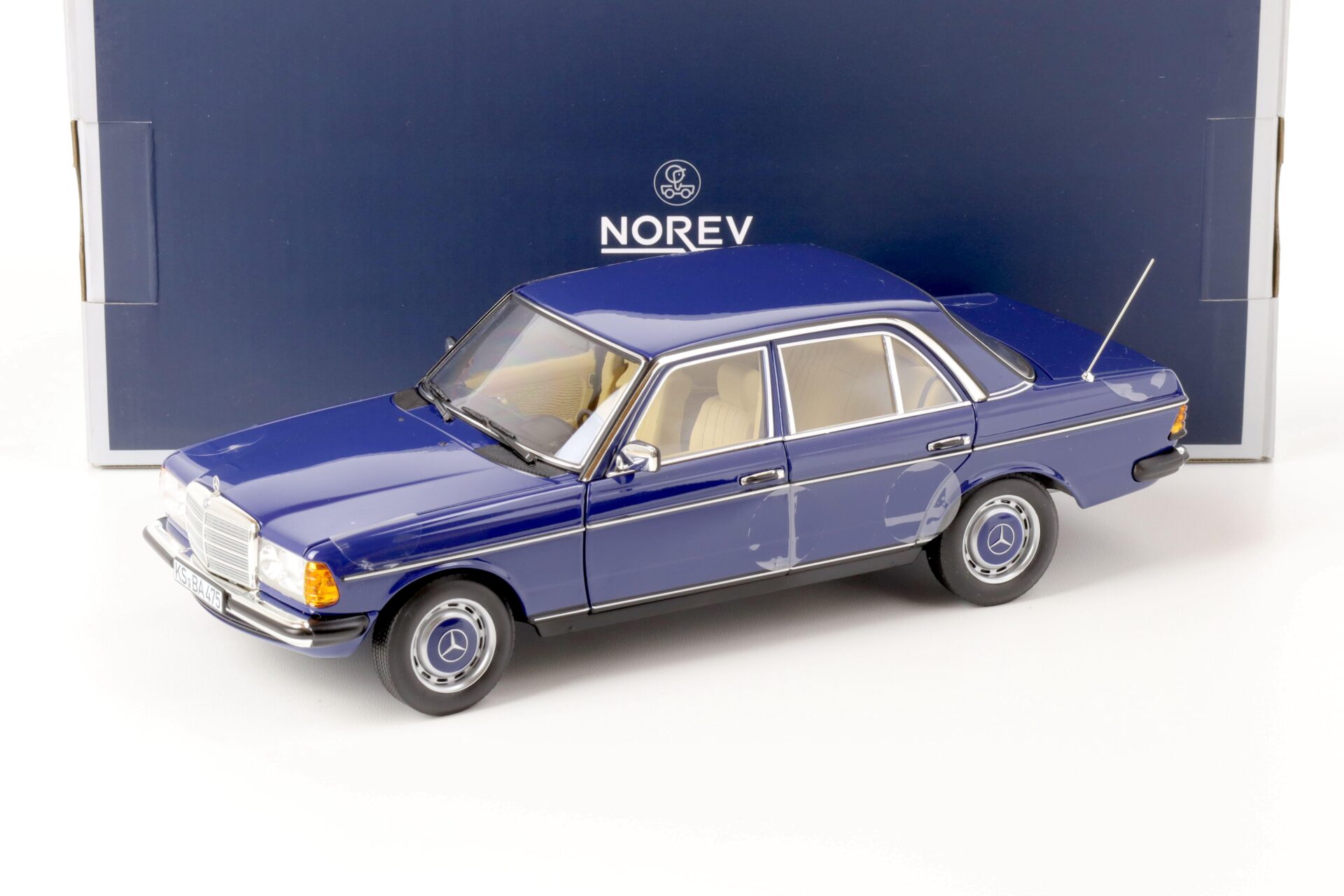 ID 63973 orig 1.jpg 1:18 Norev Mercedes 230 W123 Sedan blue 1982