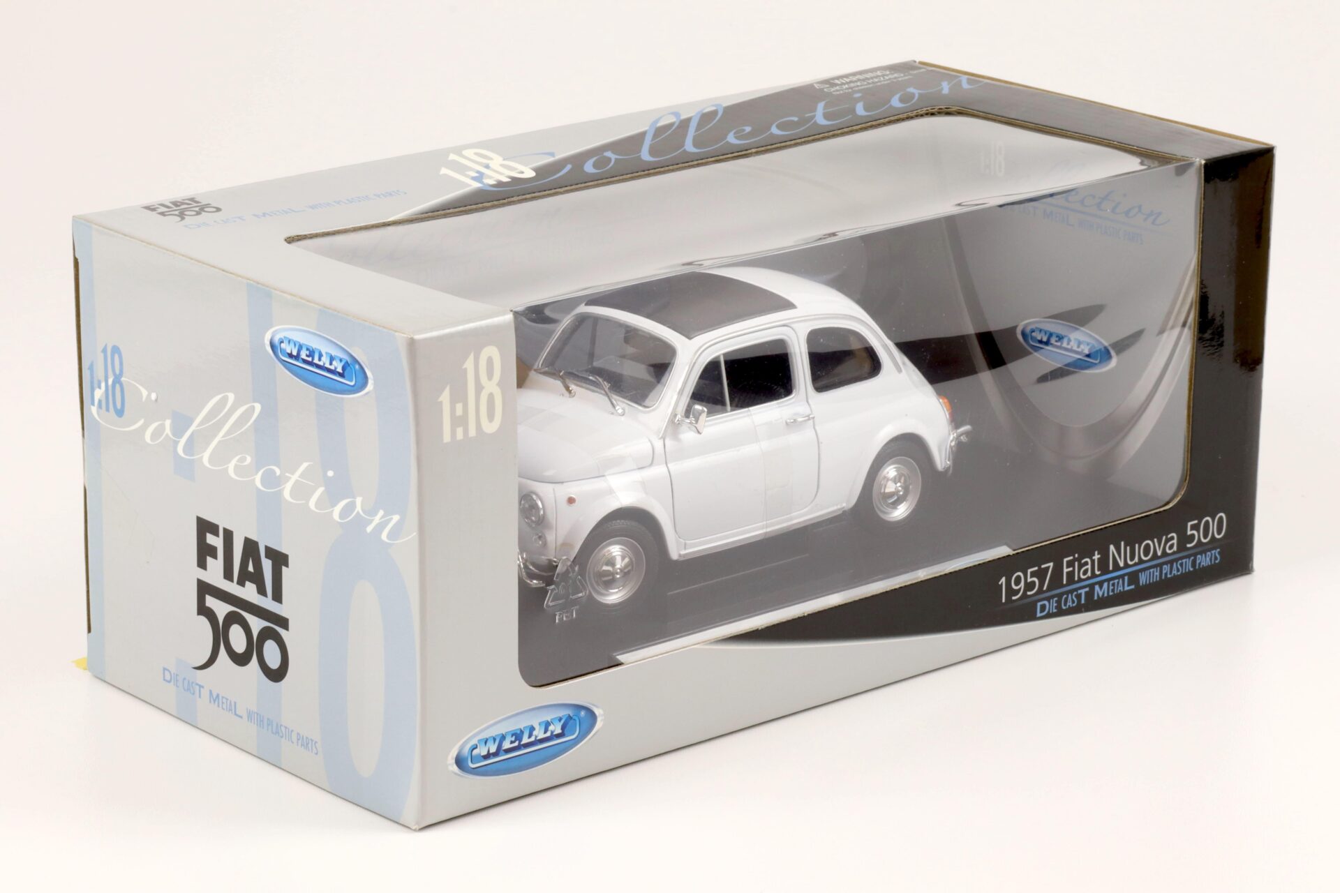 1:18 Welly 1957 Fiat 500 Nuova white