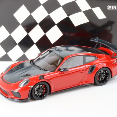 1:18 Minichamps Porsche 911 (991.2) GT3 RS Weissach Package red/ black wheel