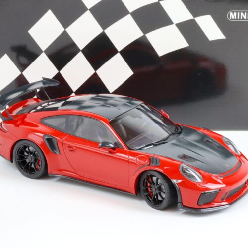 1:18 Minichamps Porsche 911 (991.2) GT3 RS Weissach Package red/ black wheel