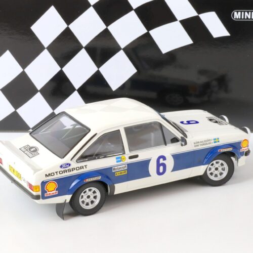 1:18 Minichamps Ford Escort RS 1800 Waldegard #6 Winner Acropolis Rally 1977 - Image 3