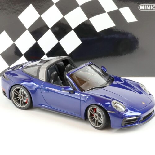 1:18 Minichamps Porsche 911 (992) Targa 4 GTS 2021 blue metallic - Image 2