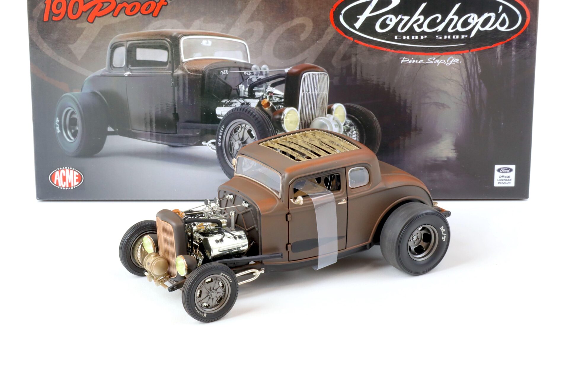 ID 68295 orig.jpg 1:18 ACME PORK CHOP´S 1932 Ford 190 Proof Hot Rod matt black A1805017