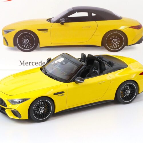 1:18 iScale Mercedes SL 63 AMG 4MATIC+ Convertible (R232) sun yellow