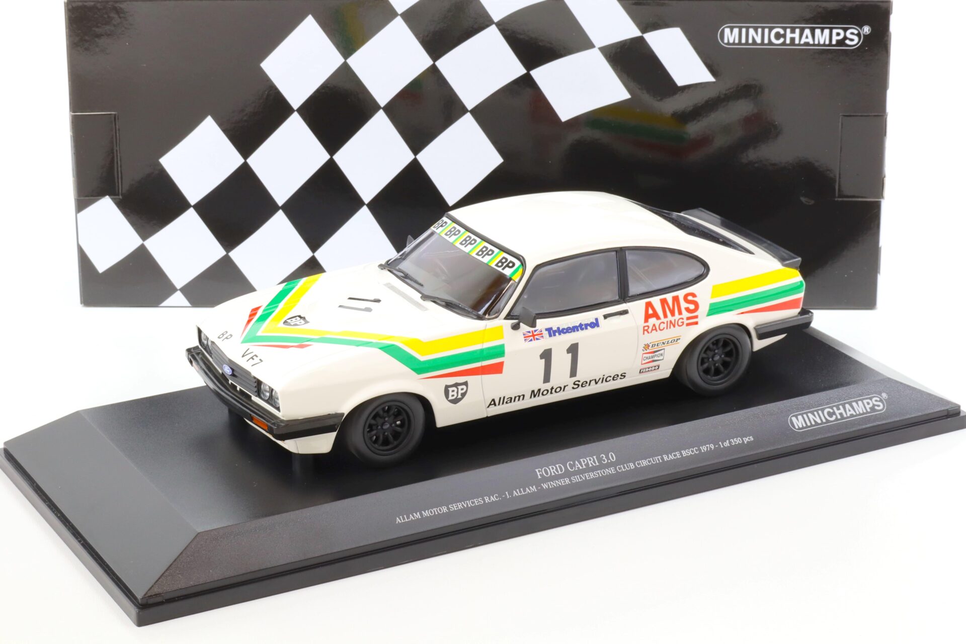 1:18 Minichamps Ford Capri 3.0 Winner Silverstone Club Circuit RAC BSCC 1979