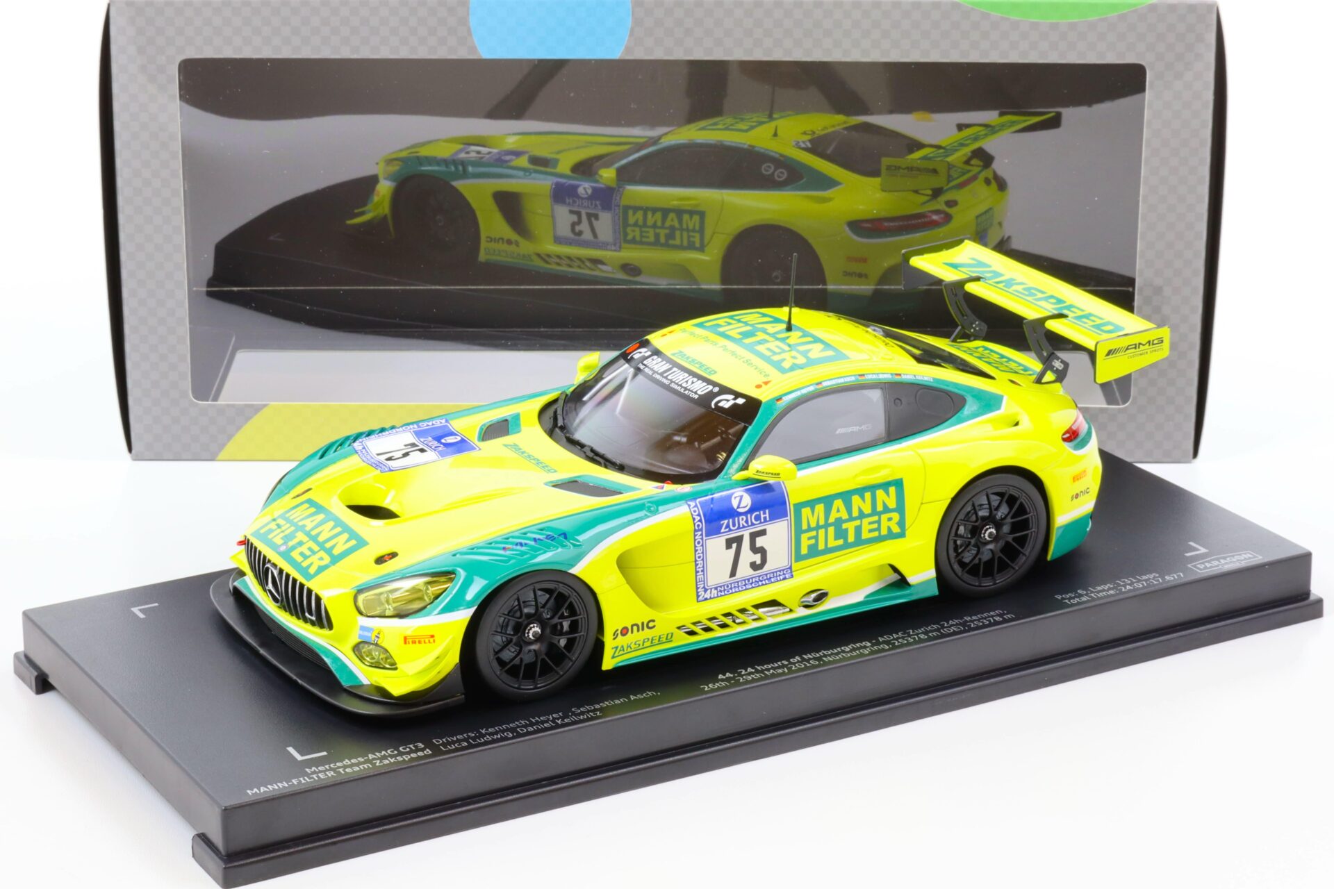 ID 69268 orig 1.jpg 1:18 Paragon Mercedes AMG GT3 Zakspeed #75 Mann Filter 24h Nürburgring 2016