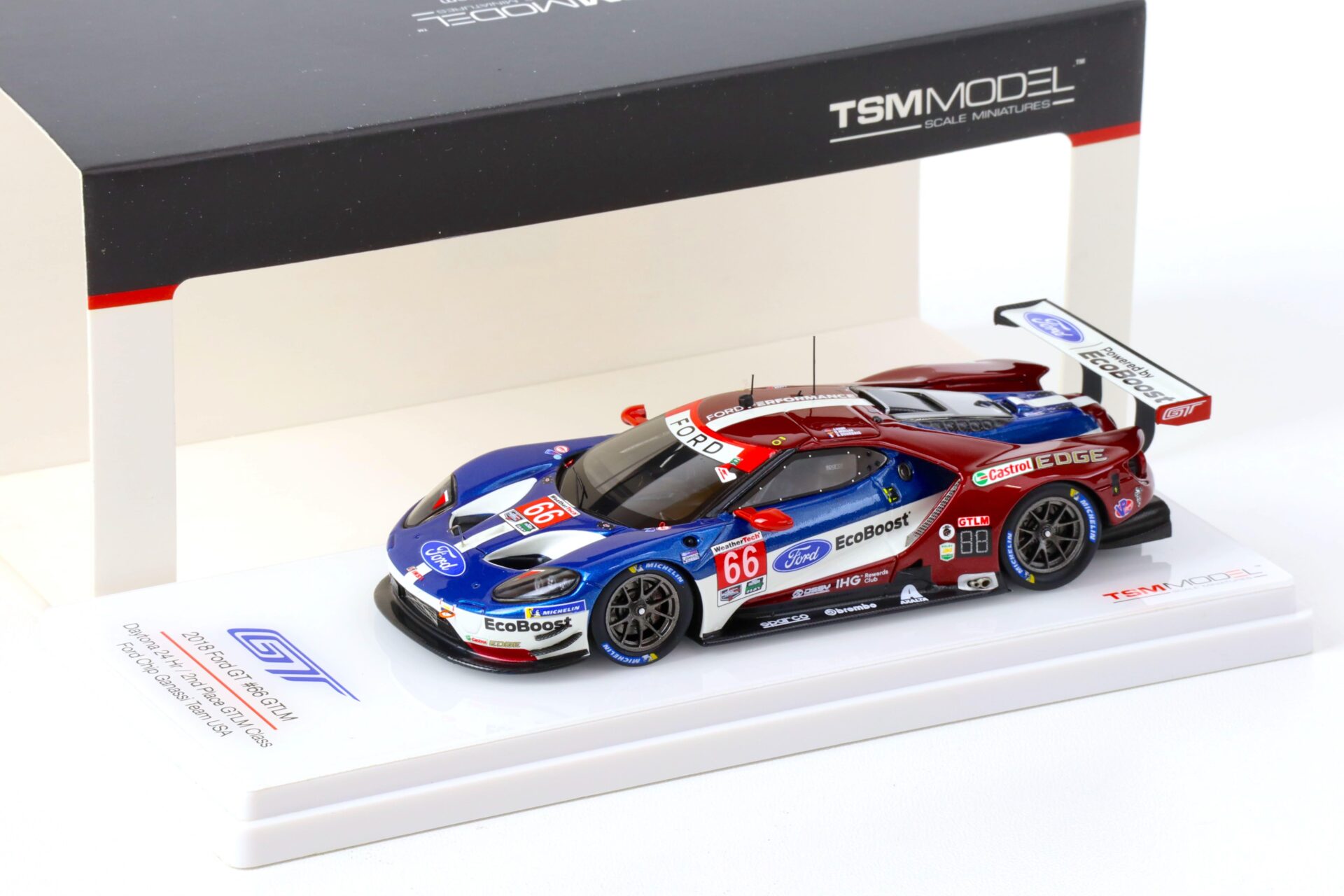 1:43 TSM 2018 Ford GT #66 GTLM Daytona 24h - 2nd Place GTLM Hand/ Müller