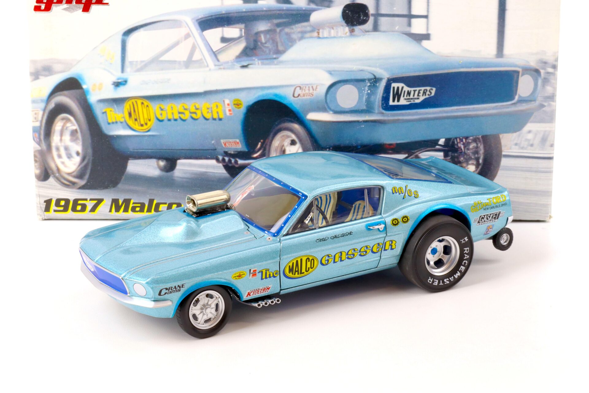 ID 69545 orig 1.jpg 1:18 GMP 1967 Ford Mustang Ohio George´s Malco Gasser blue D00014051