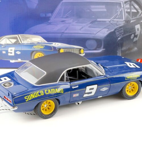 1:18 GMP 1969 Chevrolet Camaro Coupe SUNOCO CAMARO Penske #9 blue