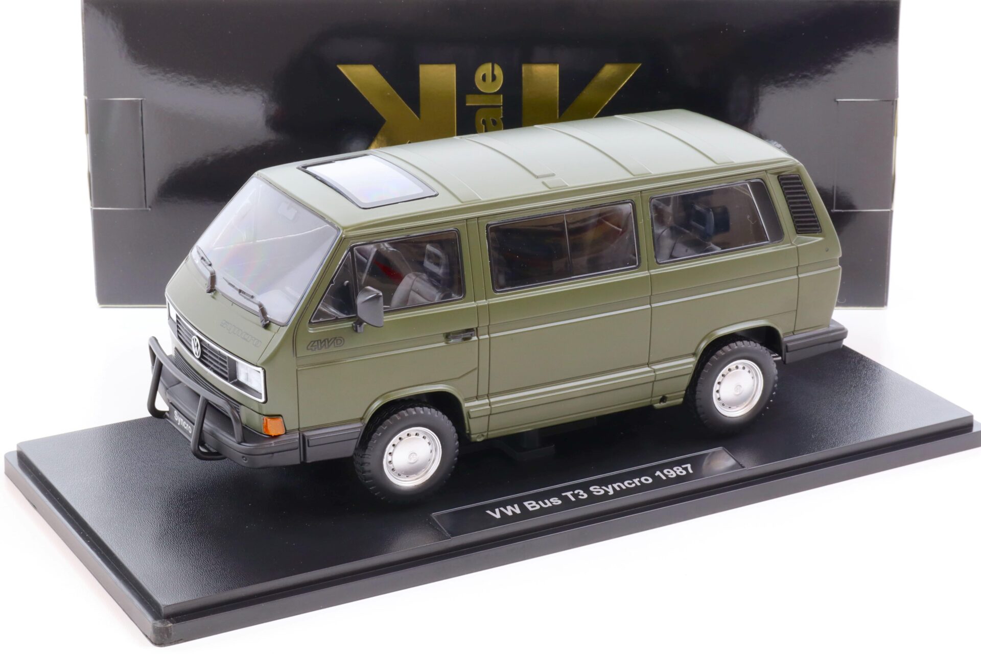 ID 69751 orig 1.jpg 1:18 KK-Scale VW T3 Bus Syncro 1987 matt olive green