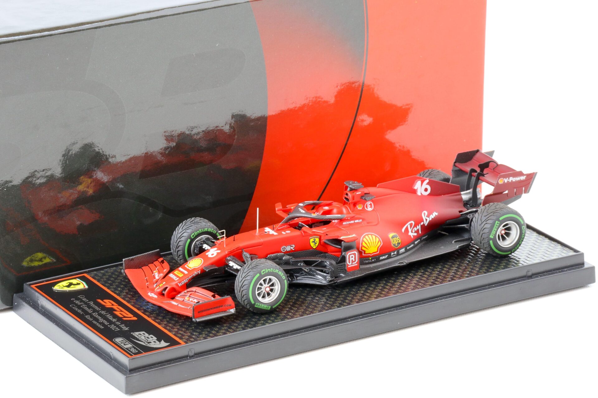 ID 69781 orig.jpg 1:43 BBR Ferrari SF21 GP della Emilia Romagna 2021 C.Leclerc Rain Version - Limited 360 pcs.