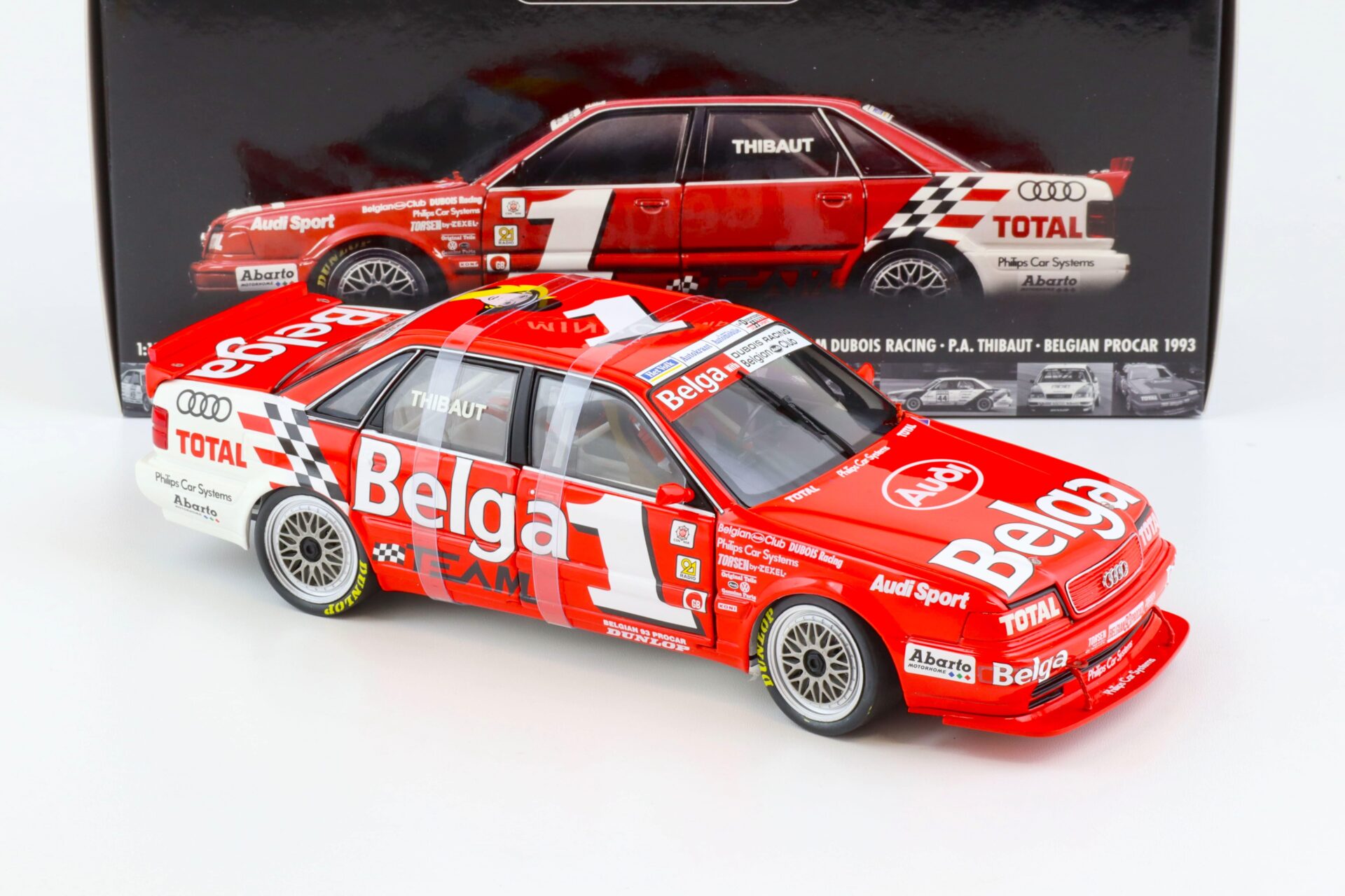 1:18 Minichamps Audi V8 Evolution Team Dubois Racing P.A. Thibaut Belgian Procar 1993