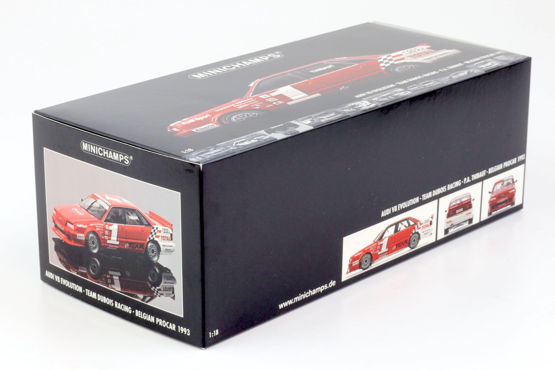 1:18 Minichamps Audi V8 Evolution Team Dubois Racing P.A. Thibaut Belgian Procar 1993