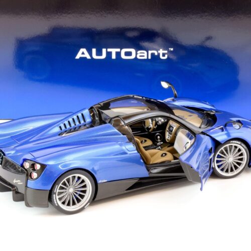 1:18 AUTOart Pagani Huayra Roadster Blu Tricolore Carbon Fiber blue 78286