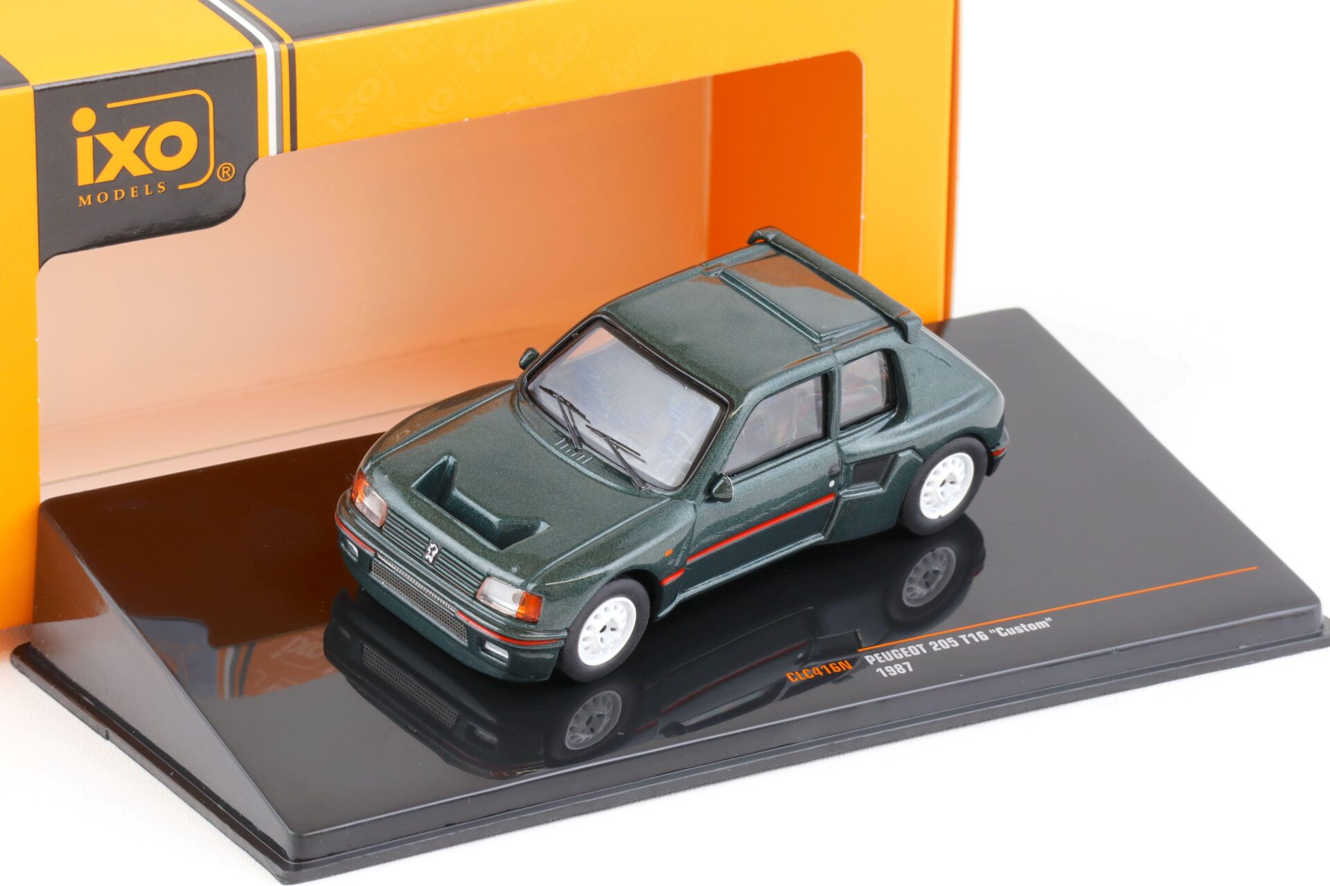 1:43 IXO Peugeot 205 T16 Custom 1987 green-grey metallic