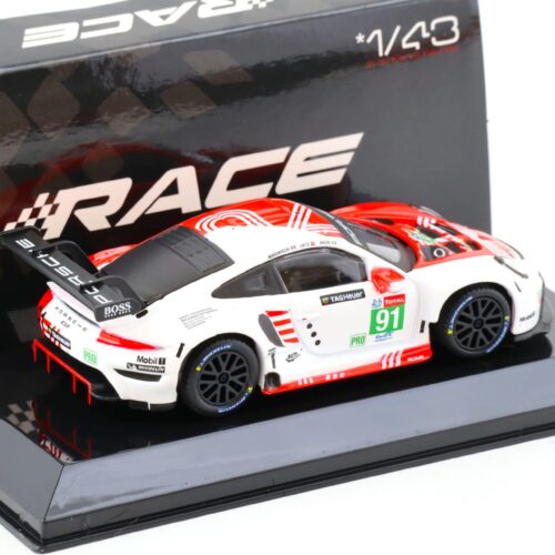 1:43 Bburago Porsche 911 RSR Le Mans 2020 #91 Bruni, Lietz, Makowiecki