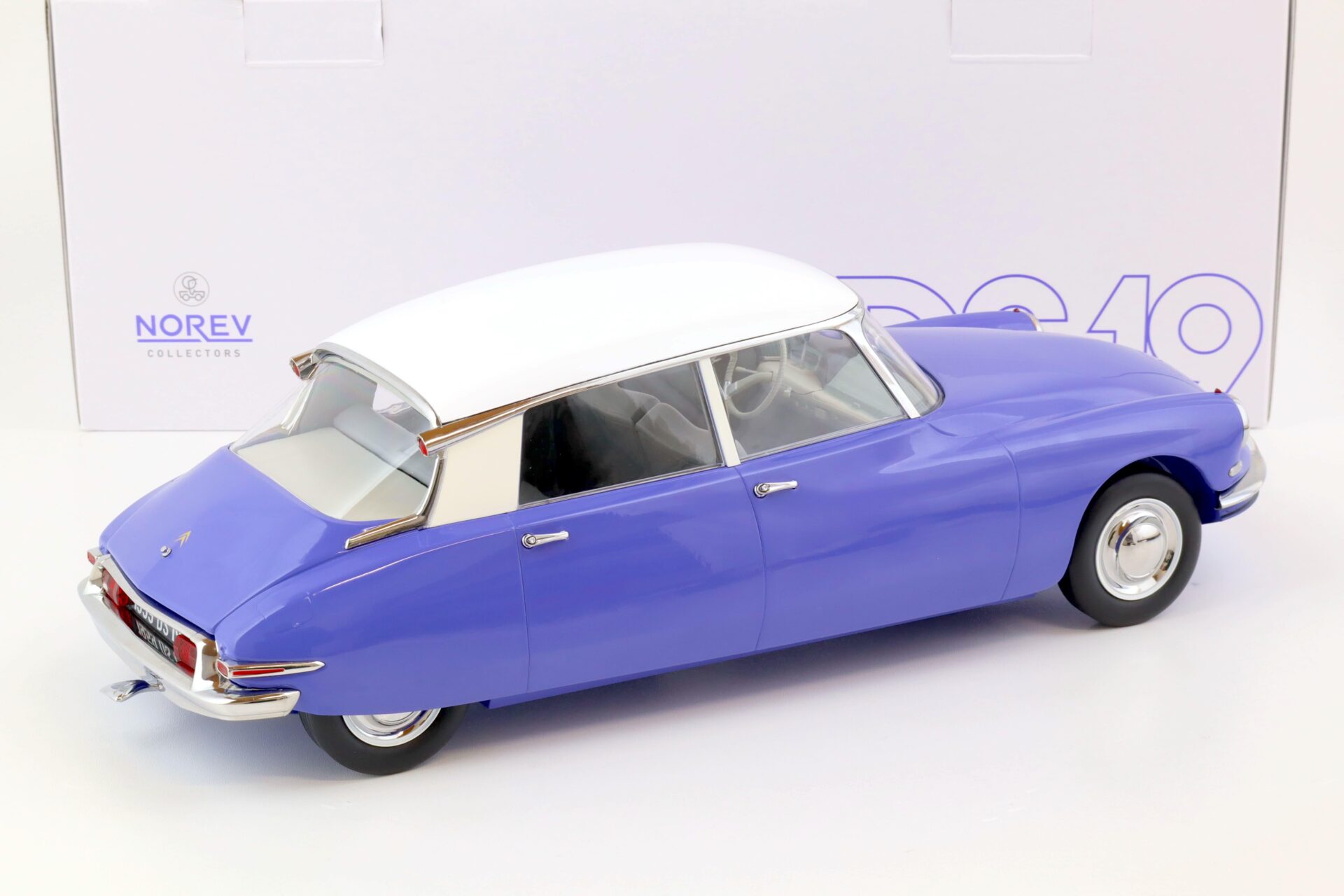1:12 Norev Citroen DS 19 Bleu Delphinium blue & Blanc white 1959