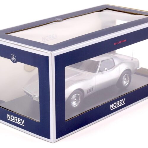 1:18 Norev Chevrolet Corvette C3 Coupe 1969 silver metallic
