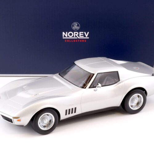 1:18 Norev Chevrolet Corvette C3 Coupe 1969 silver metallic