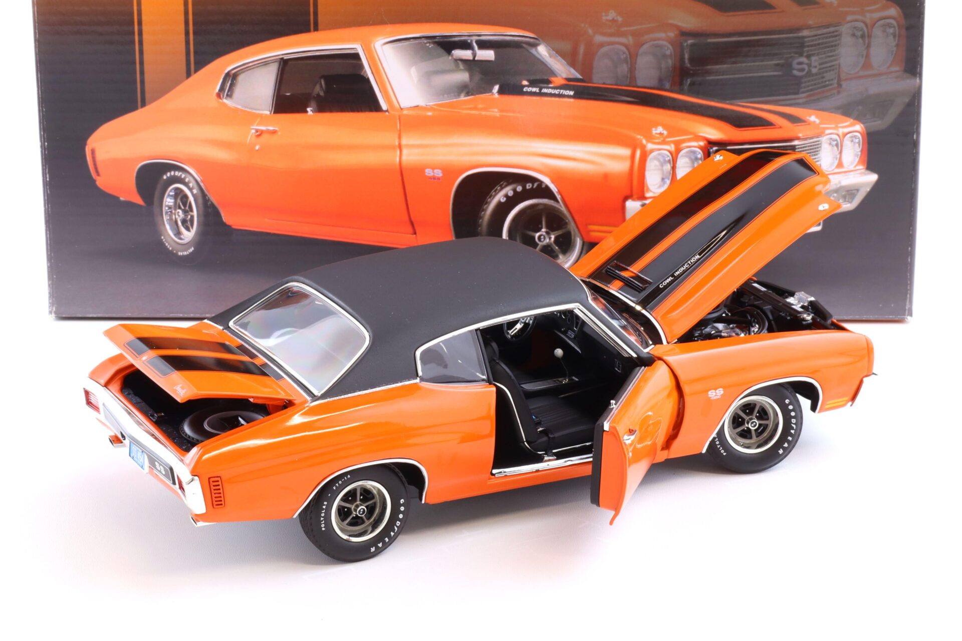 1:18 ACME 1970 Chevrolet Chevelle SS 454 LS6 orange/ black
