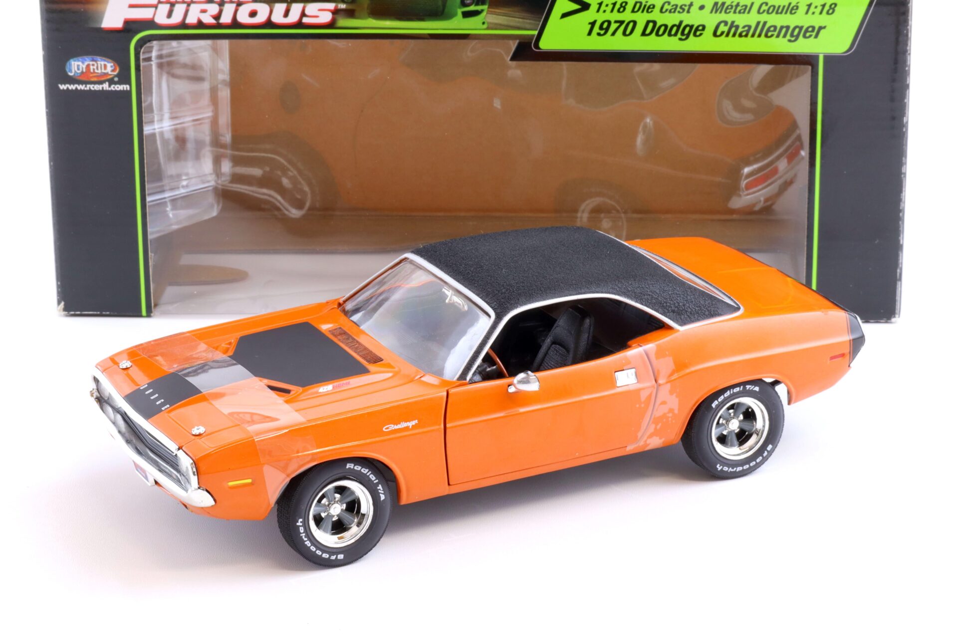 ID 72731 orig 1.jpg 1:18 Ertl 1970 Dodge Challenger The Fast and The Furious orange/black