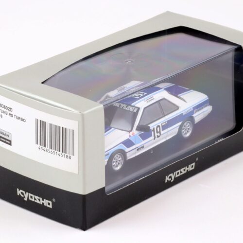 1:43 Kyosho Nissan Skyline RS Turbo (R30) Gr.A #19 blue/ white 1985