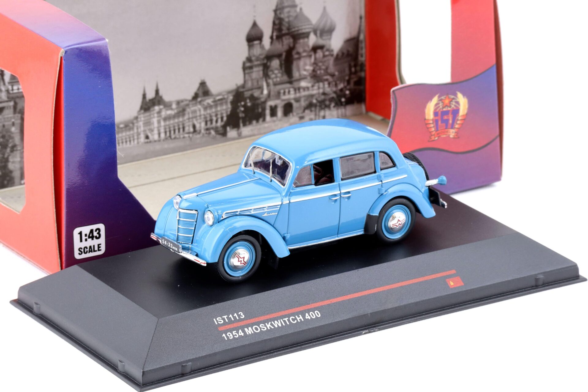 ID 73451 orig.jpg 1:43 IST Models 1954 Moskwitch 400 light blue