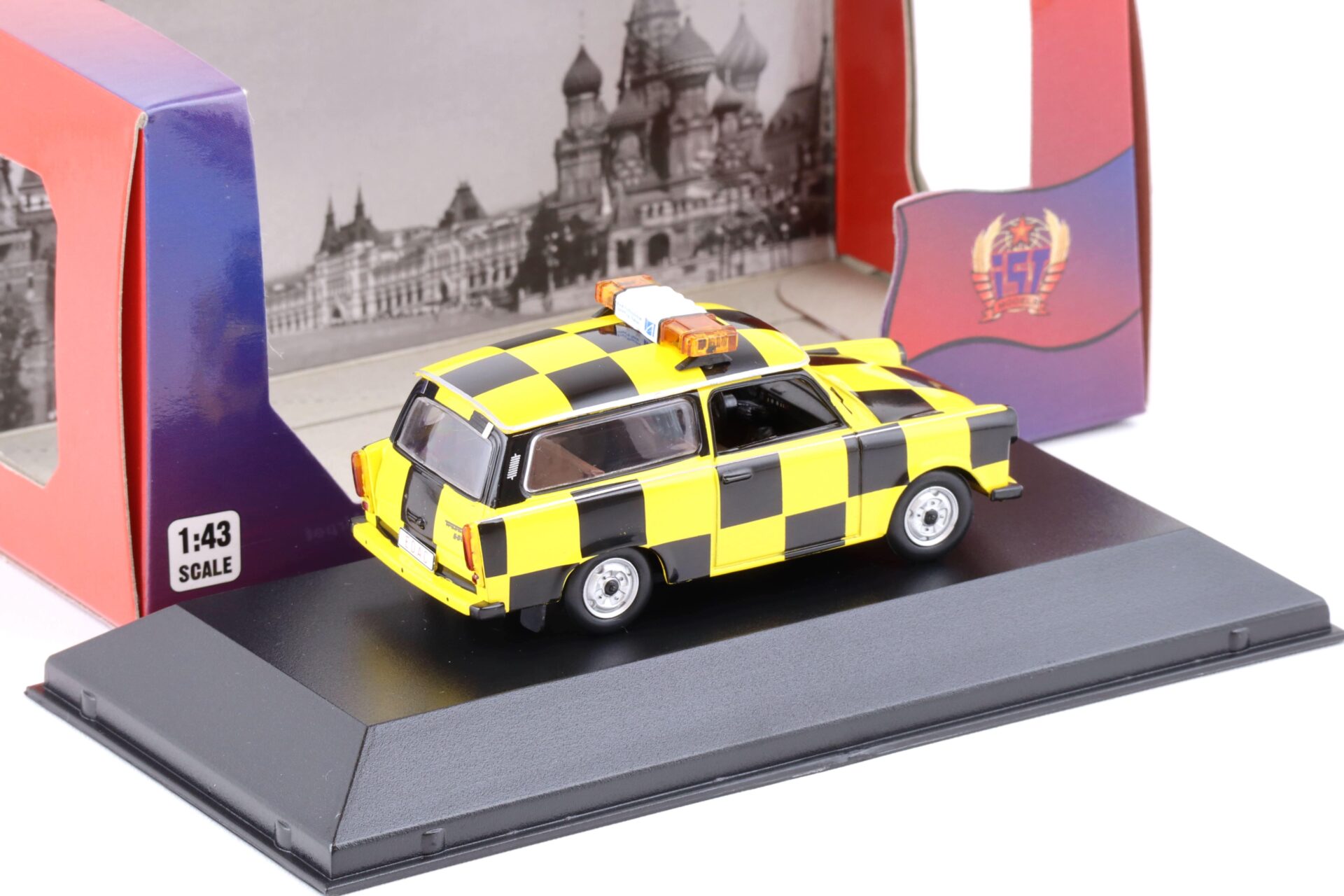 1:43 IST Models Trabant P601 Follow-Me Leipzig-Altenburg Airport yellow / black