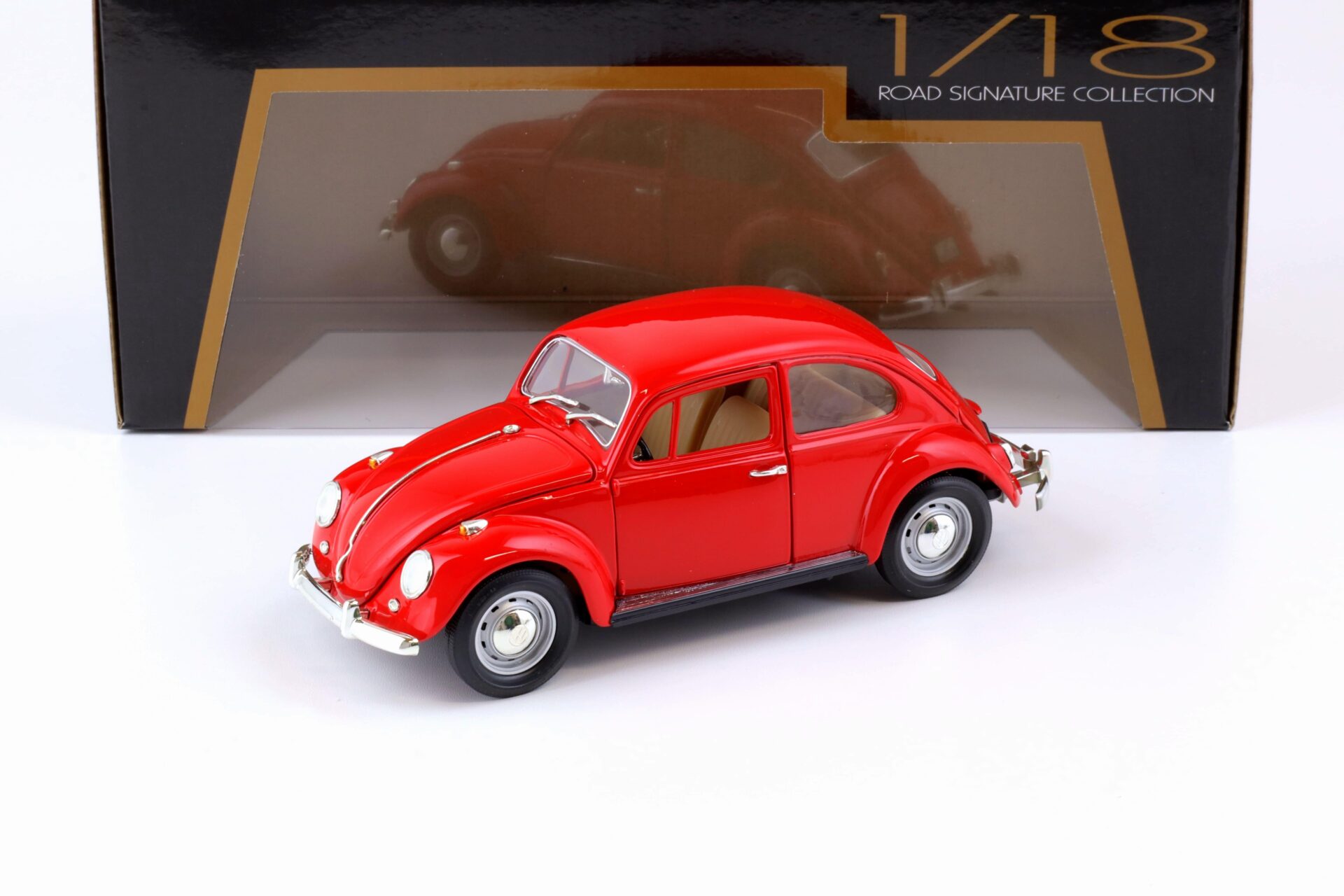 ID 73805 orig 1.jpg 1:18 Road Signature 1967 Volkswagen VW Beetle Käfer red