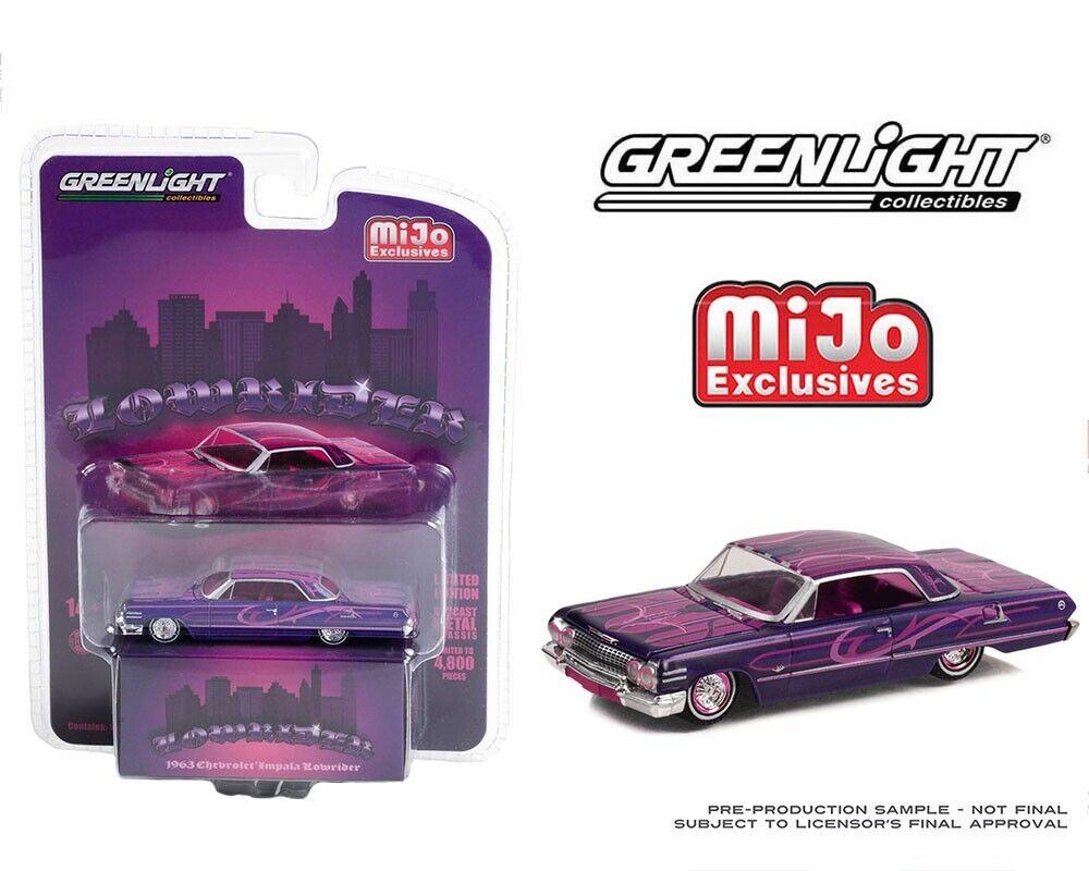ID 73954 orig 1.jpg 1:64 Greenlight MIJO Exclusives Lowrider 1963 Chevrolet Impala Lowrider purple