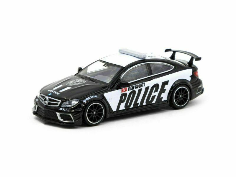 ID 74010 orig.jpg 1:64 Tarmac Works Mercedes C63 AMG Coupe Black Series Police Car black/ white