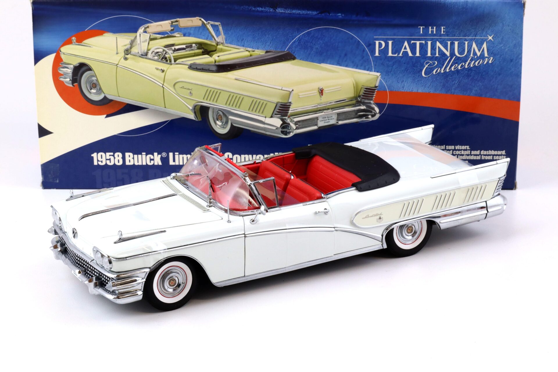 ID 74124 orig.jpg 1:18 Sun Star 1958 Buick Limited Open Convertible glacier white