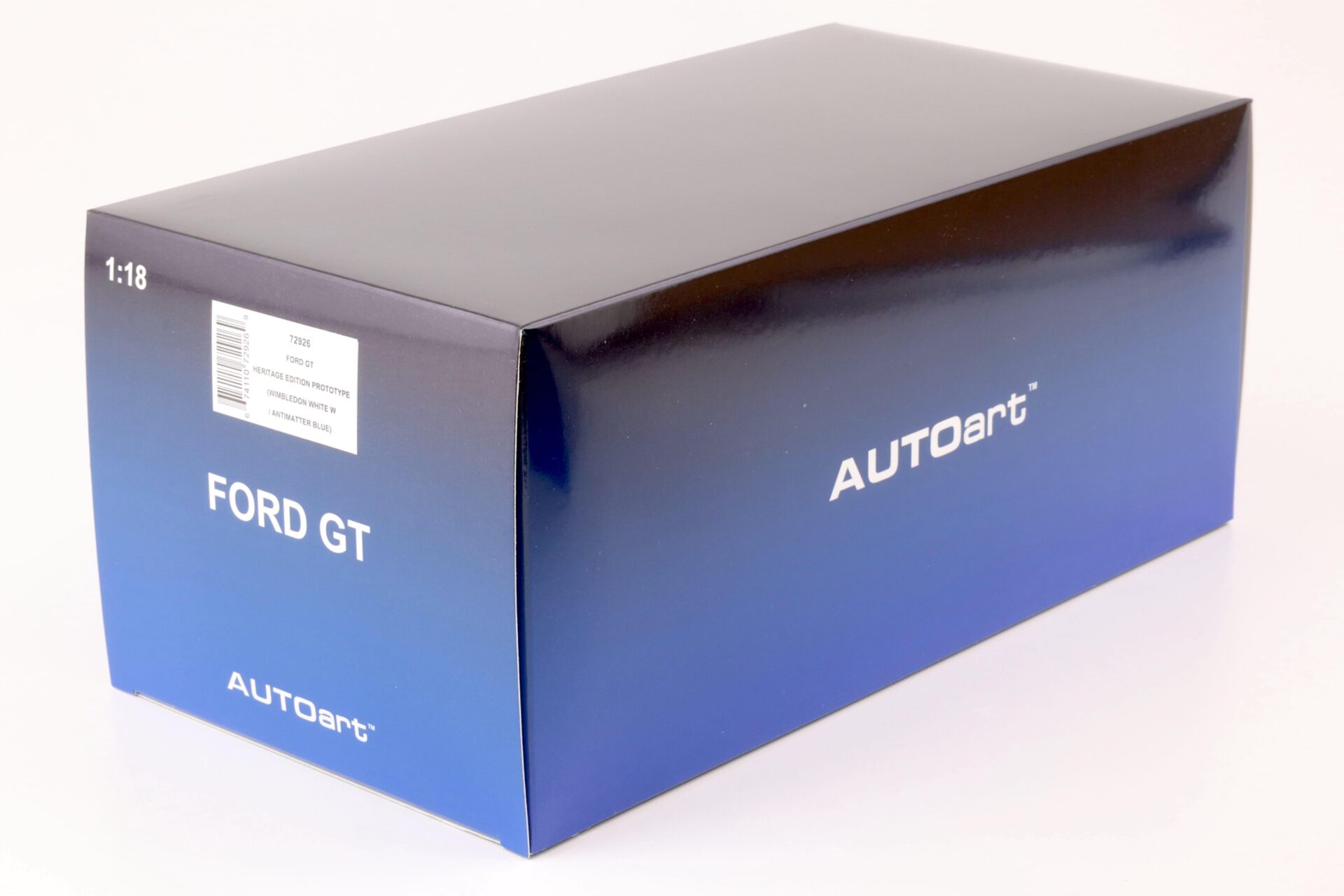 1:18 AUTOart Ford GT Â´64 Prototype Heritage Edition 2022 white/ blue 72926