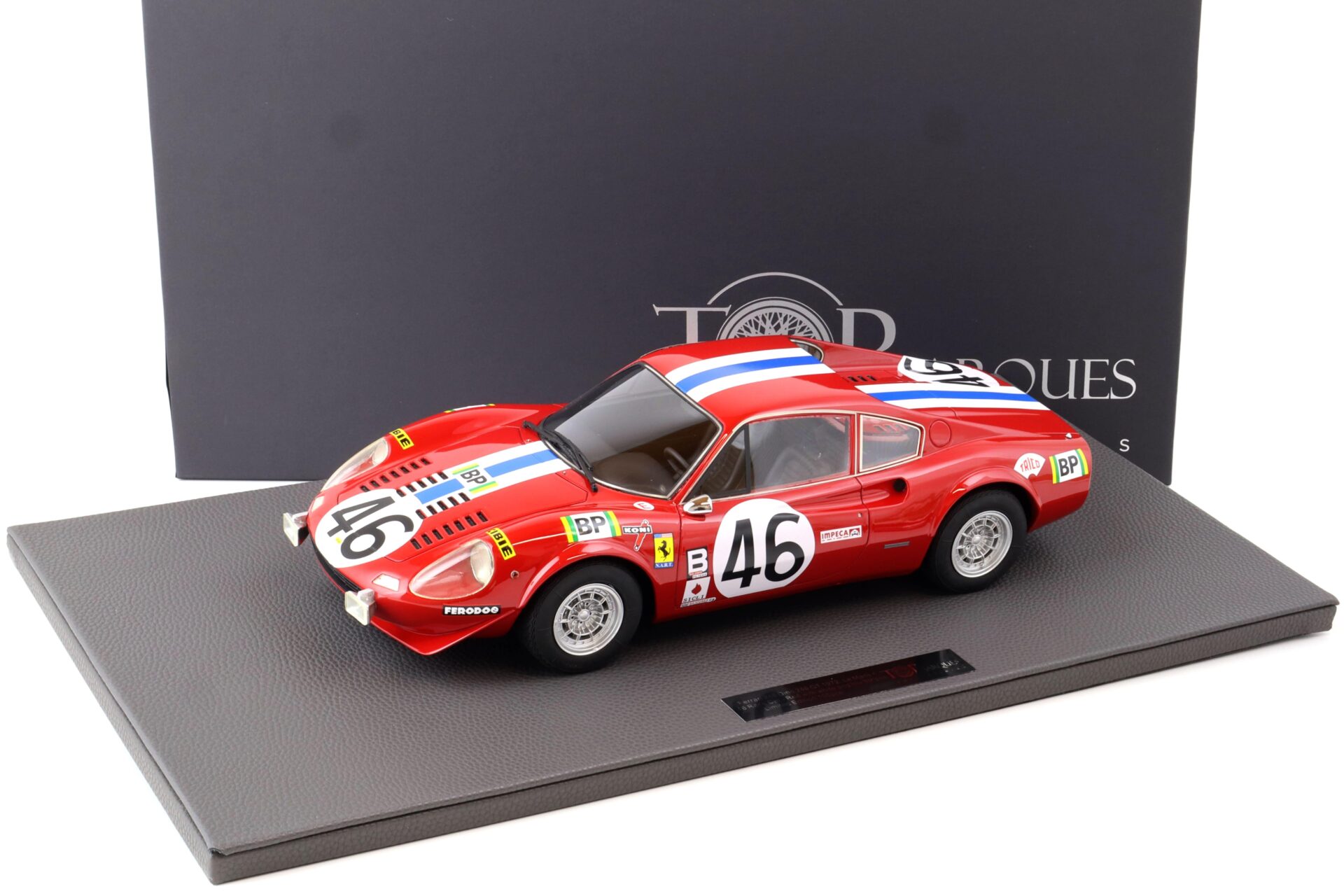 ID 74190 orig.jpg 1:12 TOP Marques Ferrari 246 Dino GT 1972 Le Mans #46 Race Car red / white TM12-02K