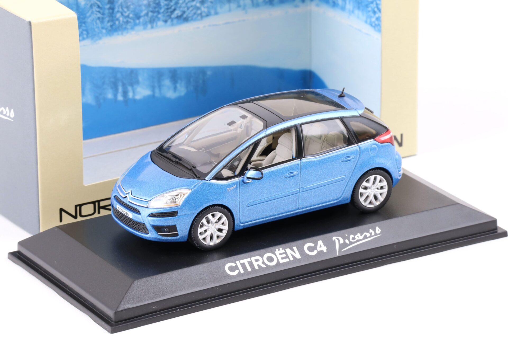 ID 74916 orig.jpg 1:43 Norev Citroen C4 Picasso 2007 with glass roof blue metallic