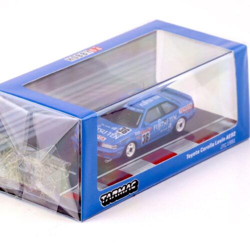 1:64 Tarmac Works Toyota Corolla Levin AE92 #36 JTC 1991 blue